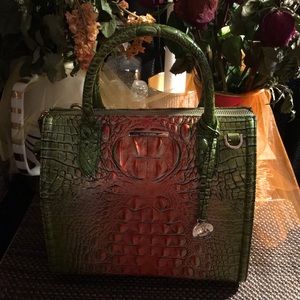 Nwt Brahmin Small Caroline Watermelon Ombre Melbourne